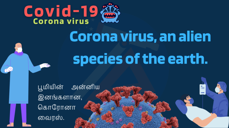 Corona virus, an alien species of the earth.