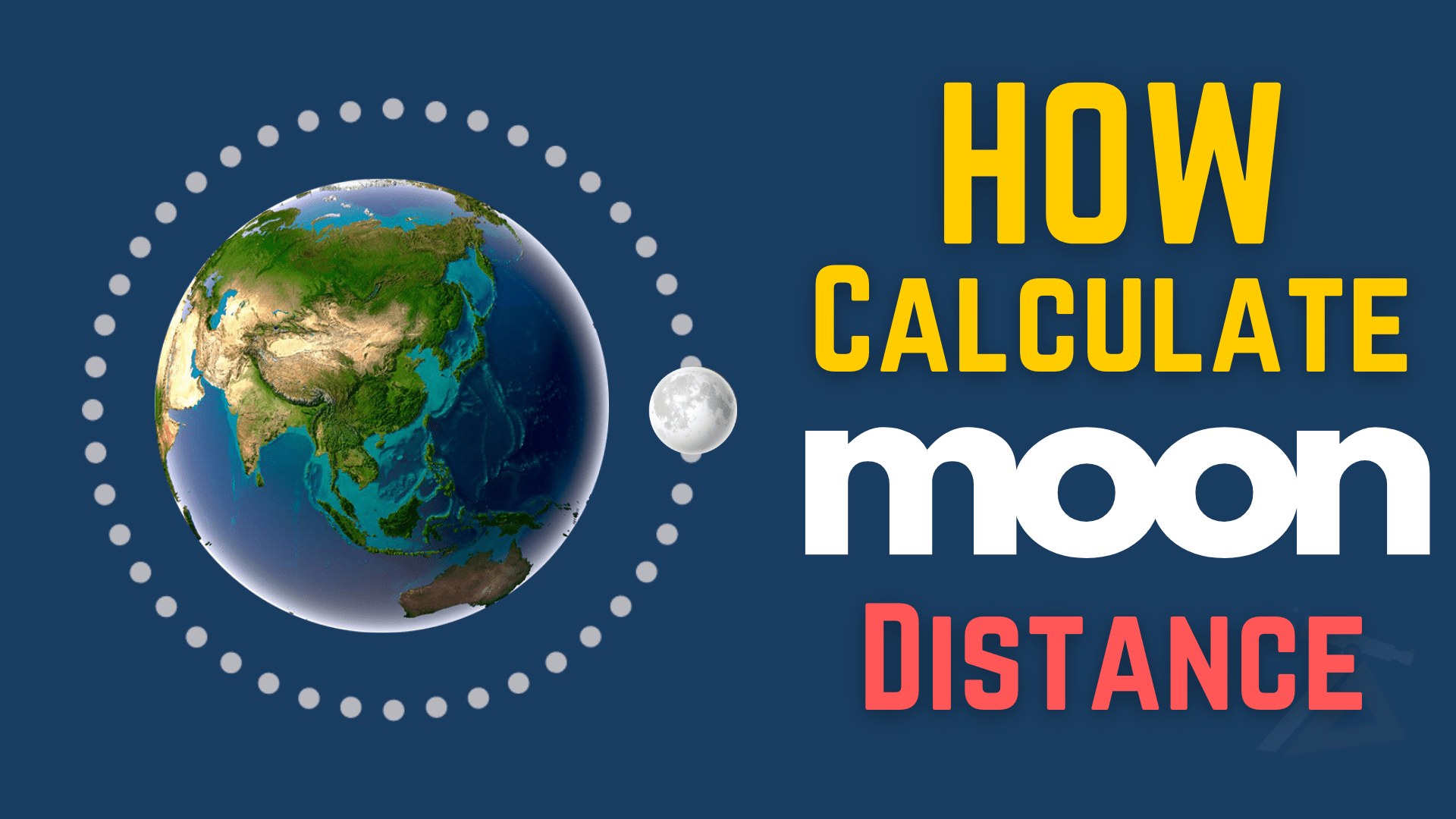 How to calculate the distance the Moon.